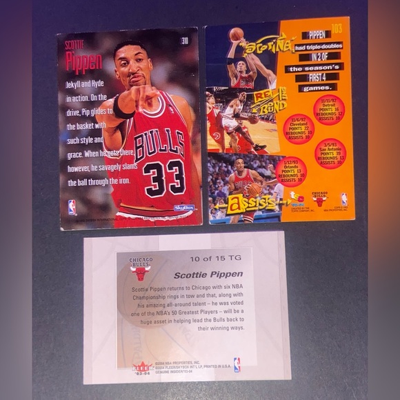Scottie Pippen Cards (3) 1993 - 2006 - Picture 2 of 2